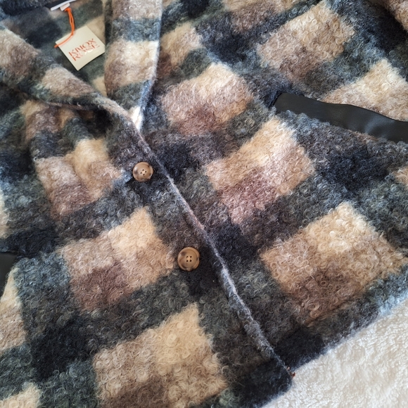 NWT_Knox Rose plaid sweater overcoat - Picture 12 of 12
